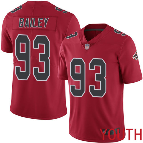 Atlanta Falcons Limited Red Youth Allen Bailey Jersey NFL Football 93 Rush Vapor Untouchable